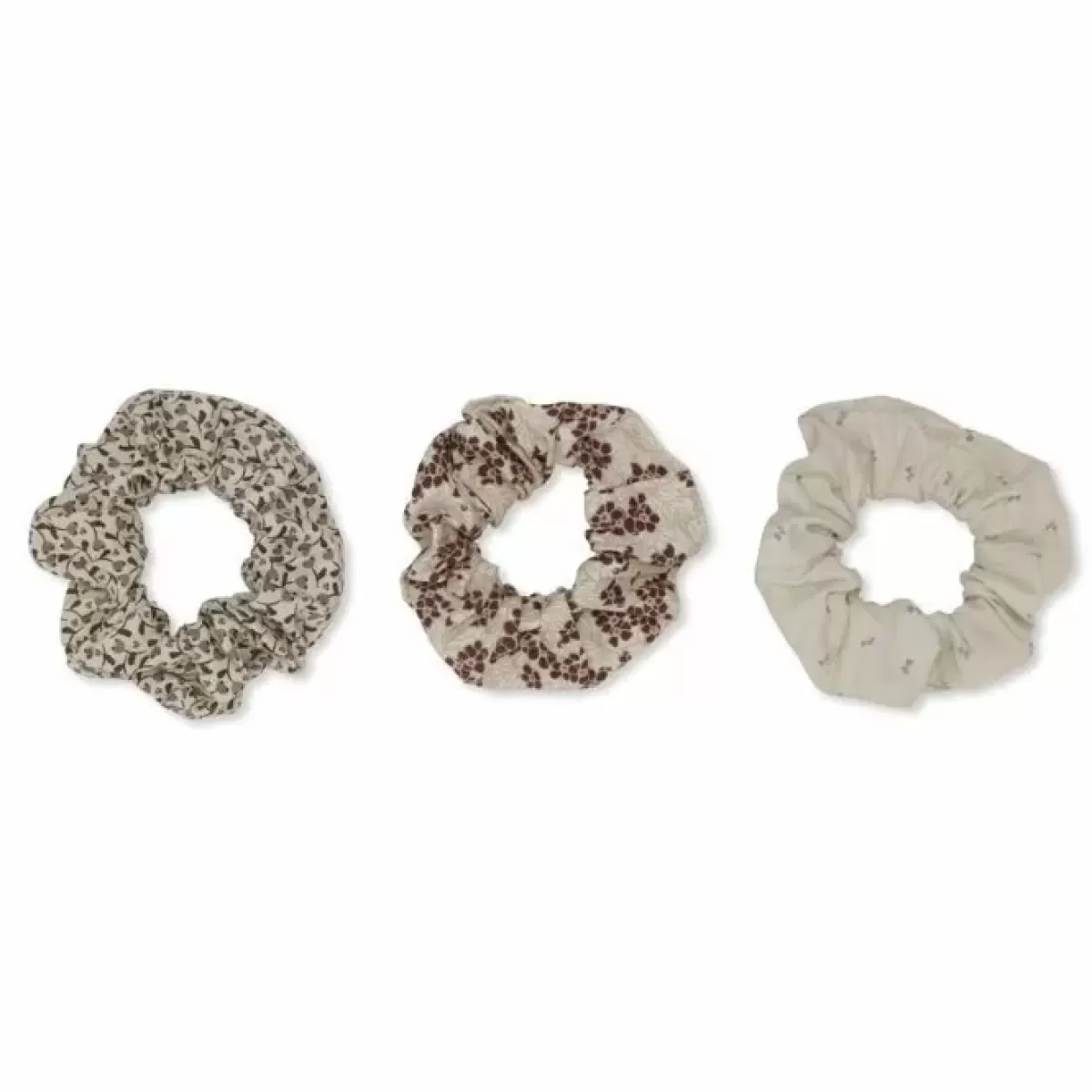 Haaraccessoires-Konges Slojd Scrunchies Winterleaves Dark Red (3St)