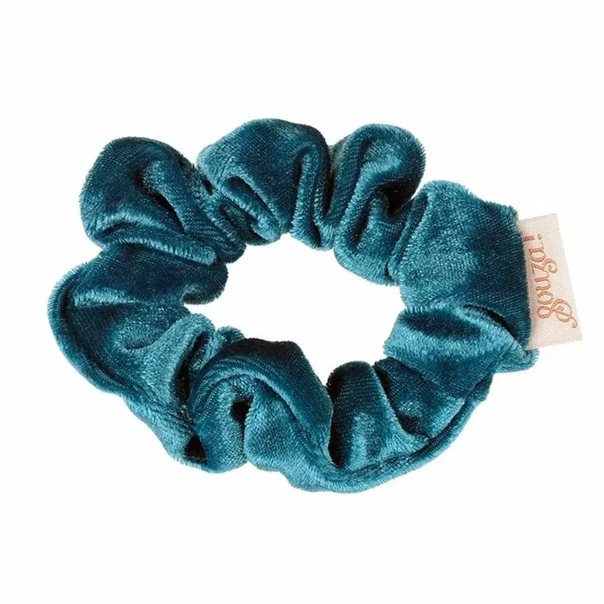 Haaraccessoires-Souza Scrunchy Titia Velvet Blauw