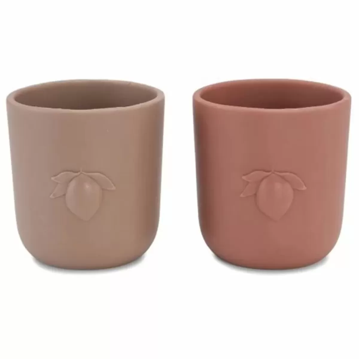 Drinkbekers-Konges Slojd Siliconen Drinkbekers Lemon Blush/Terracotta