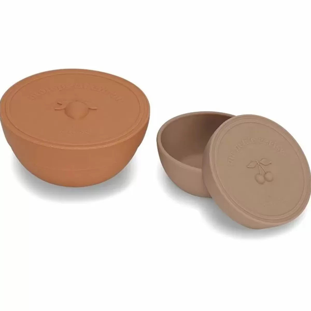 Bakjes & Kommetjes-Konges Slojd Siliconen Snackboxen Blush/Terracotta