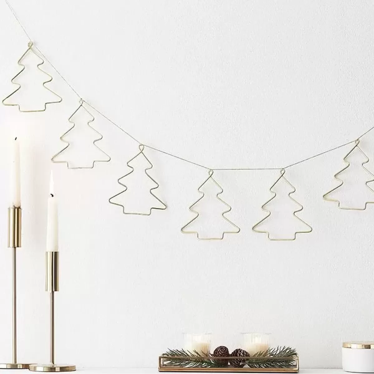 Kerst-Ginger Ray Slinger Draadkerstbomen Goud A Touch Of Sparkle