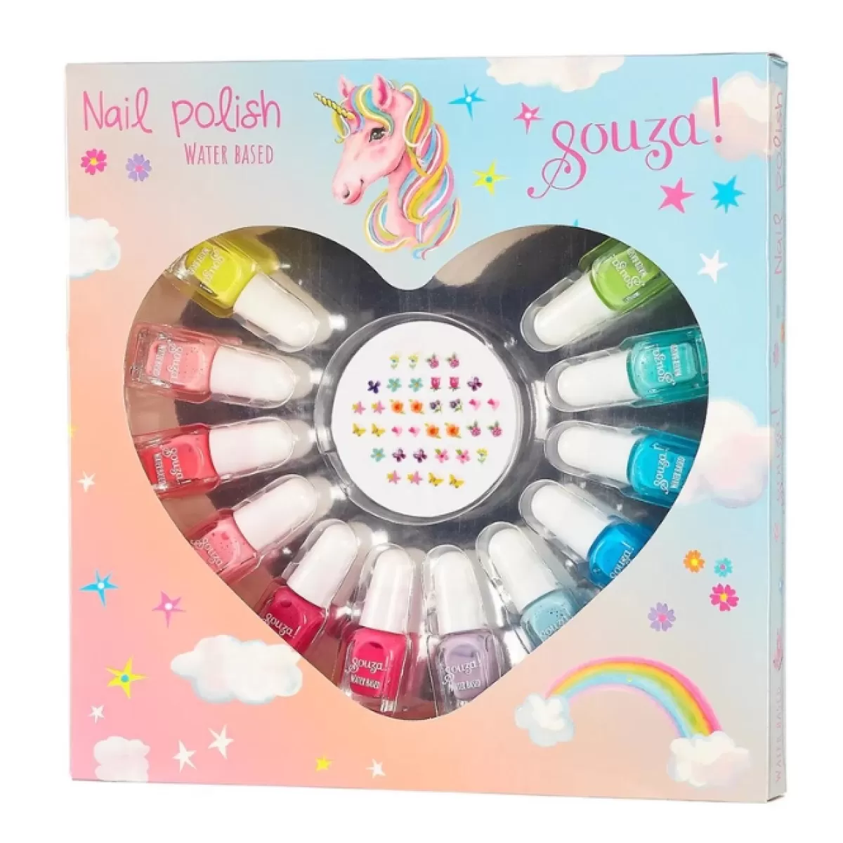 Verkleed Accessoires-Souza Cadeauset Kindernagellak Met Nagelstickers