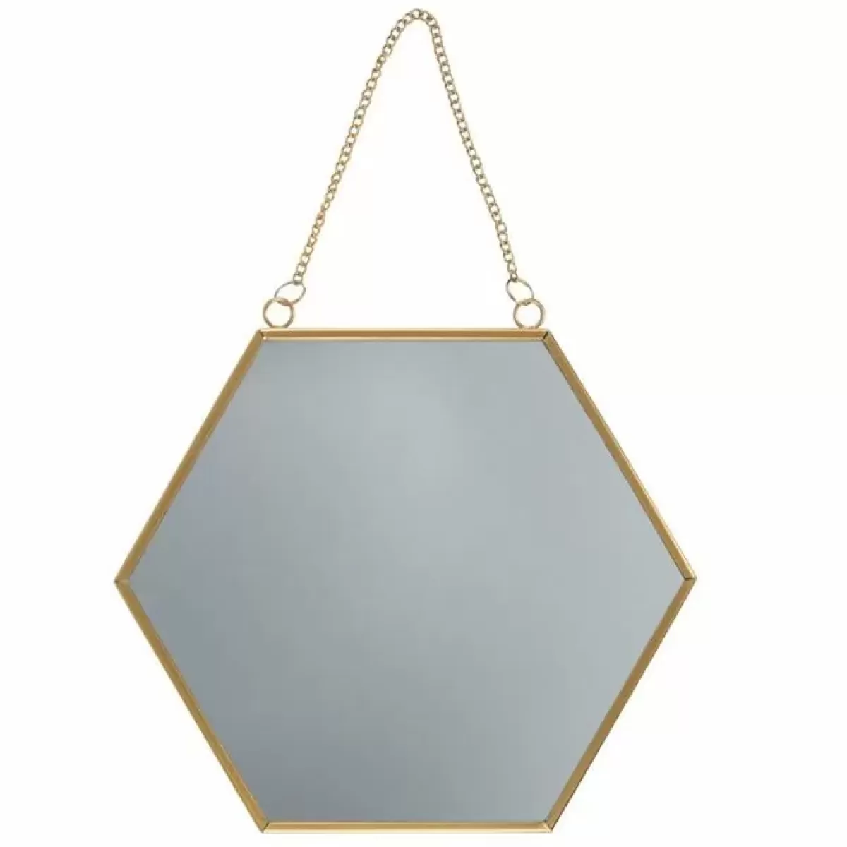 Spiegels-Sass & Belle Spiegel Hexagon Goud (27Cm) Sass & Belle