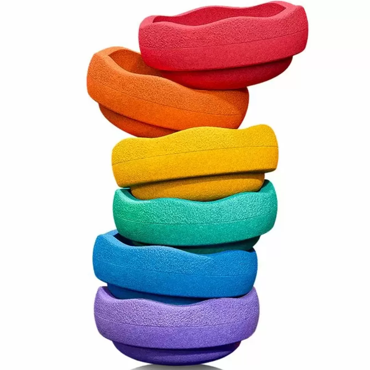 Educatief Speelgoed-Stapelstein Balance Set Rainbow Basic (6St)