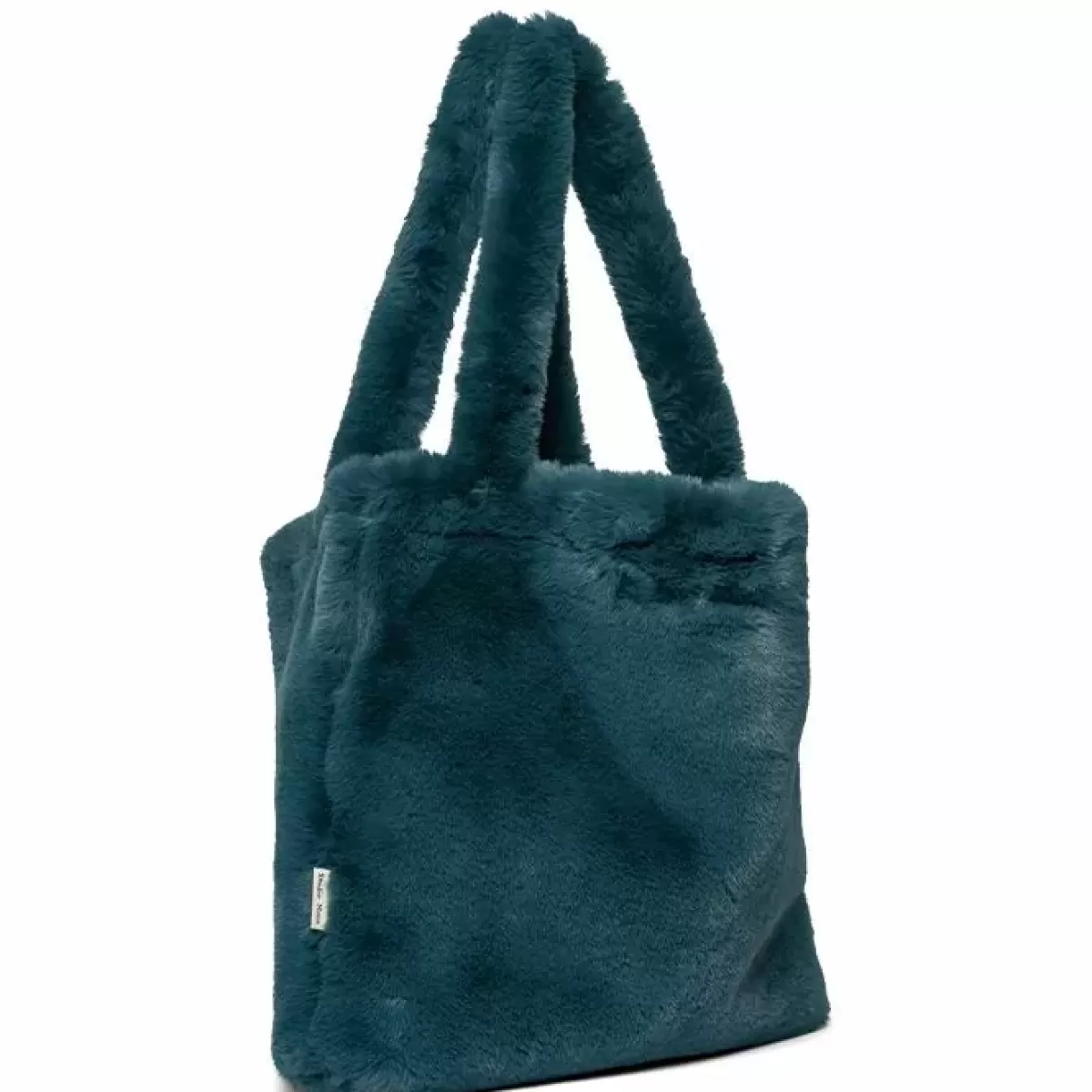 Luiertassen-Studio Noos Mom Bag Petrol Blue Faux Fur