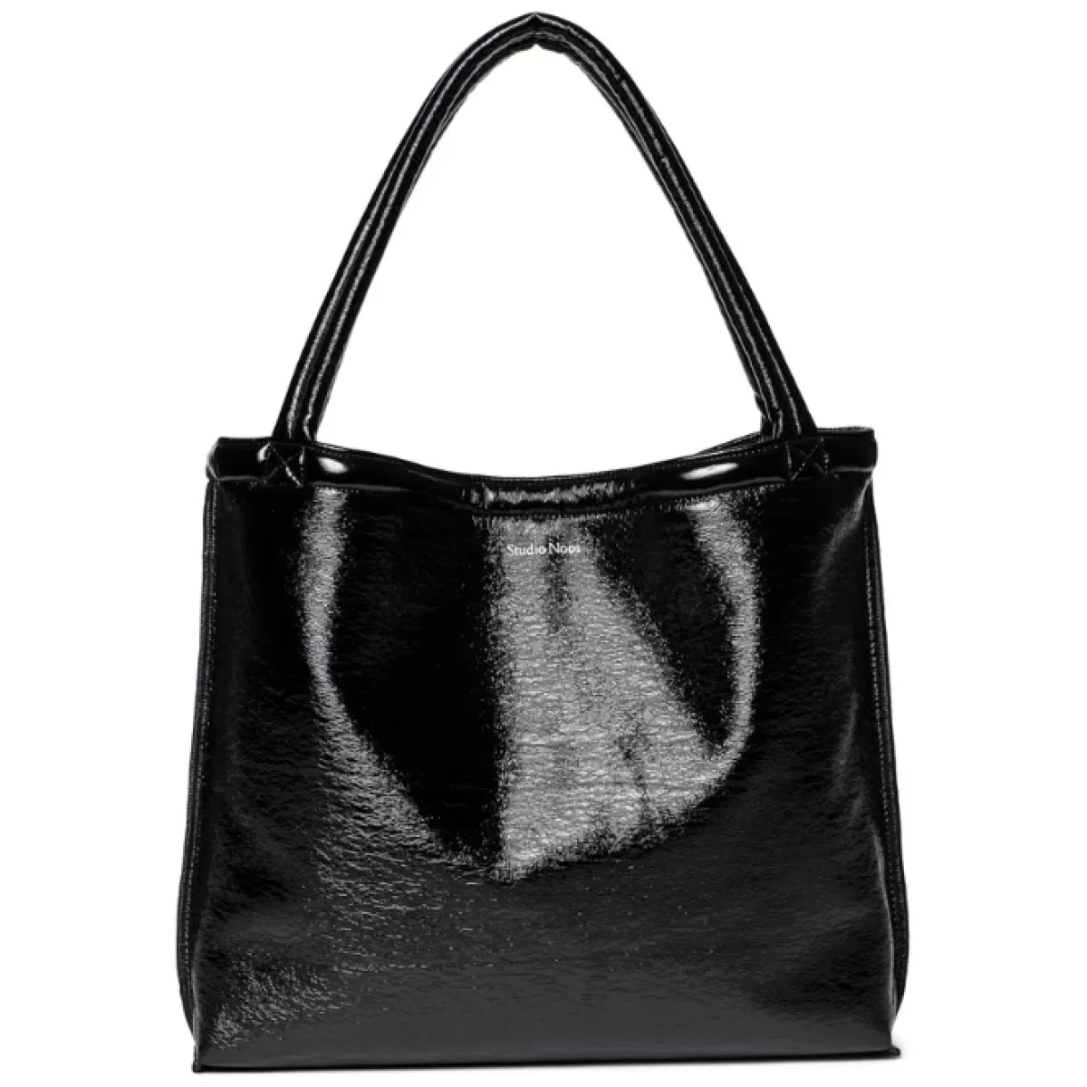 Luiertassen-Studio Noos Mom Bag Reversible Teddy Lacquer Zwart