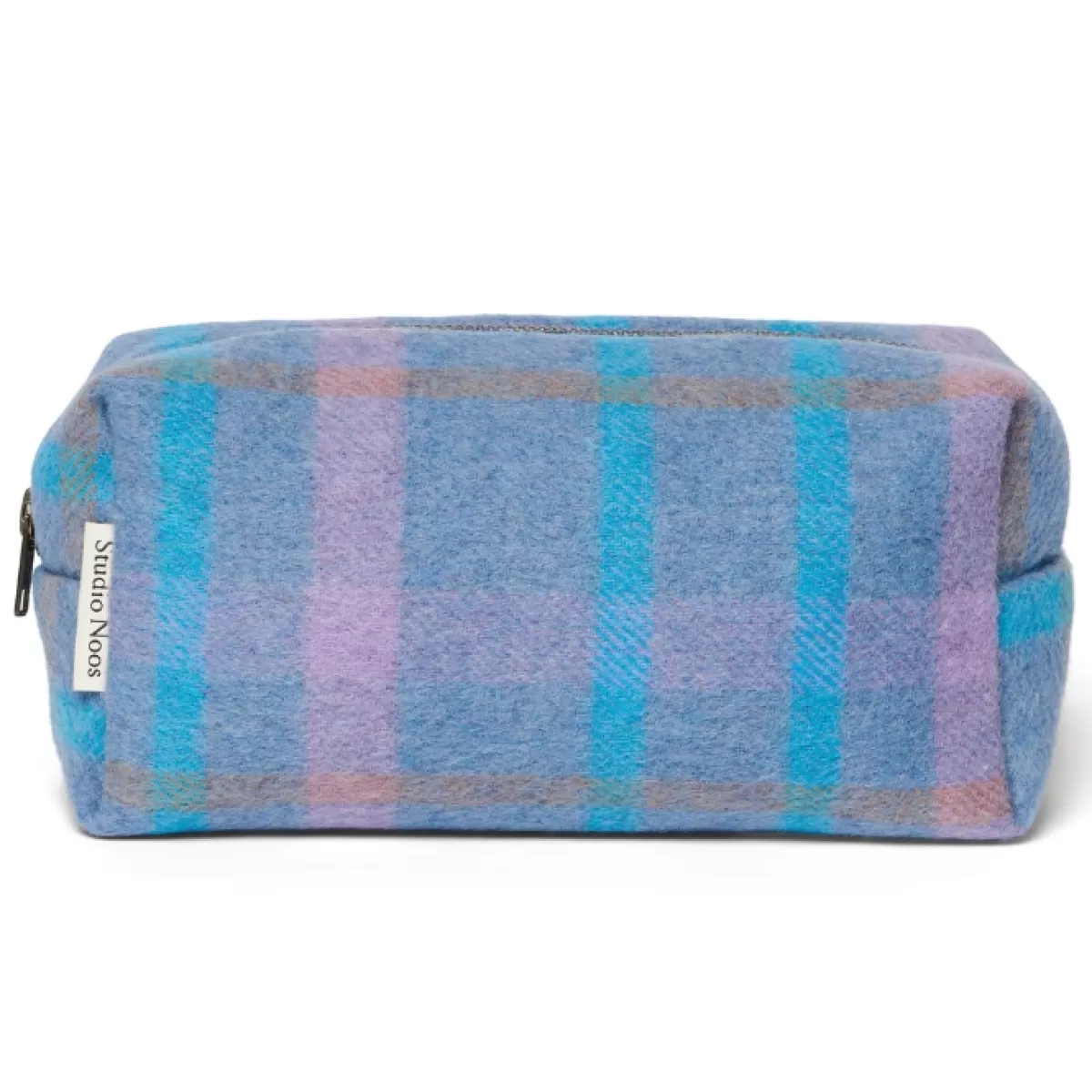 Toilettassen-Studio Noos Toilletas Sky Blue Wool Checked