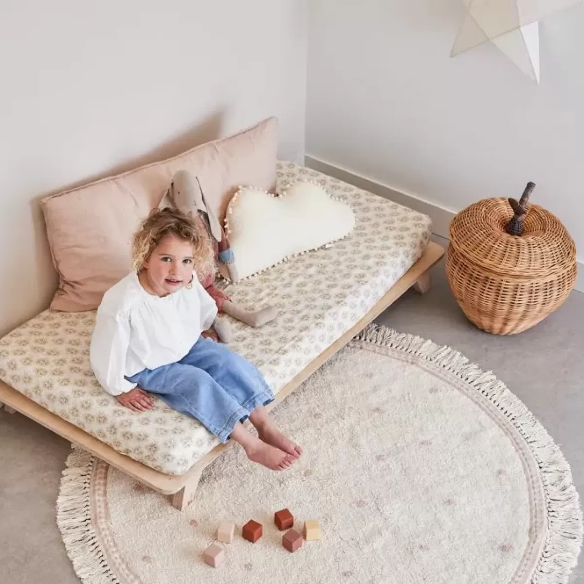 Vloerkleden-Tapis Petit Rond Vloerkleed Emma Dots Pink