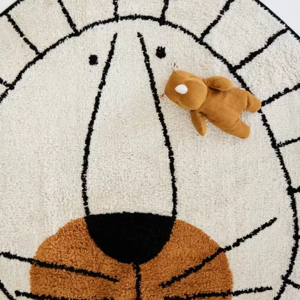 Vloerkleden-Tapis Petit Vloerkleed Lion Natural