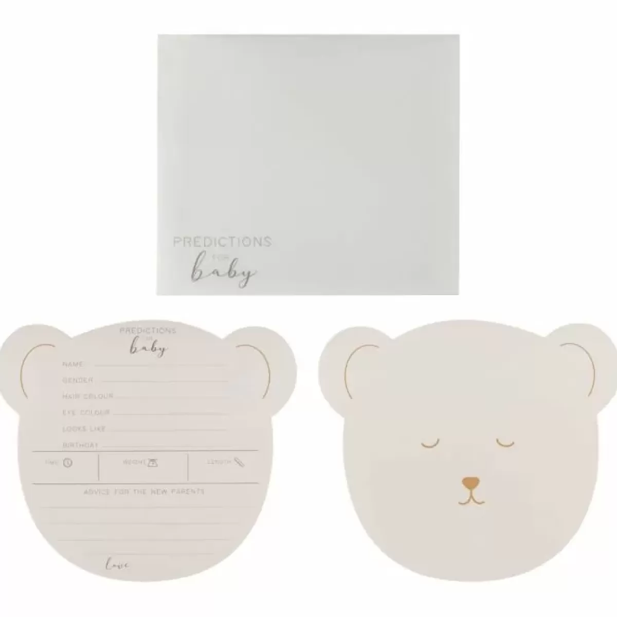 Teddy Bear-Ginger Ray Teddy Bear Babyshower Invulkaarten - Schattig & Speels