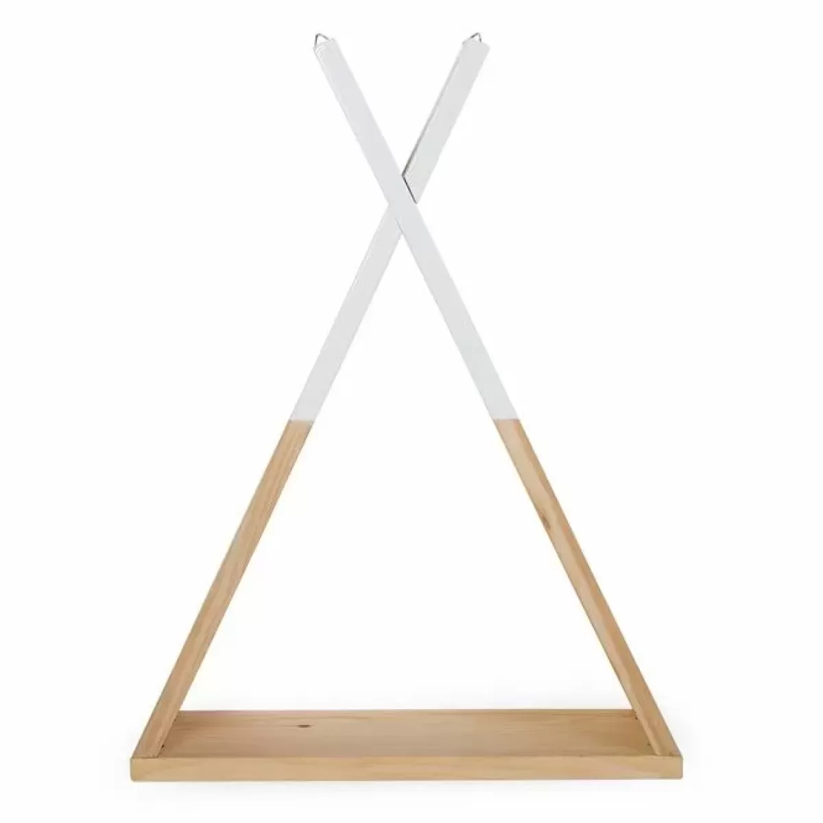 Wandrekjes-Childhome Tipi Wandplank Wit-Naturel Childwood