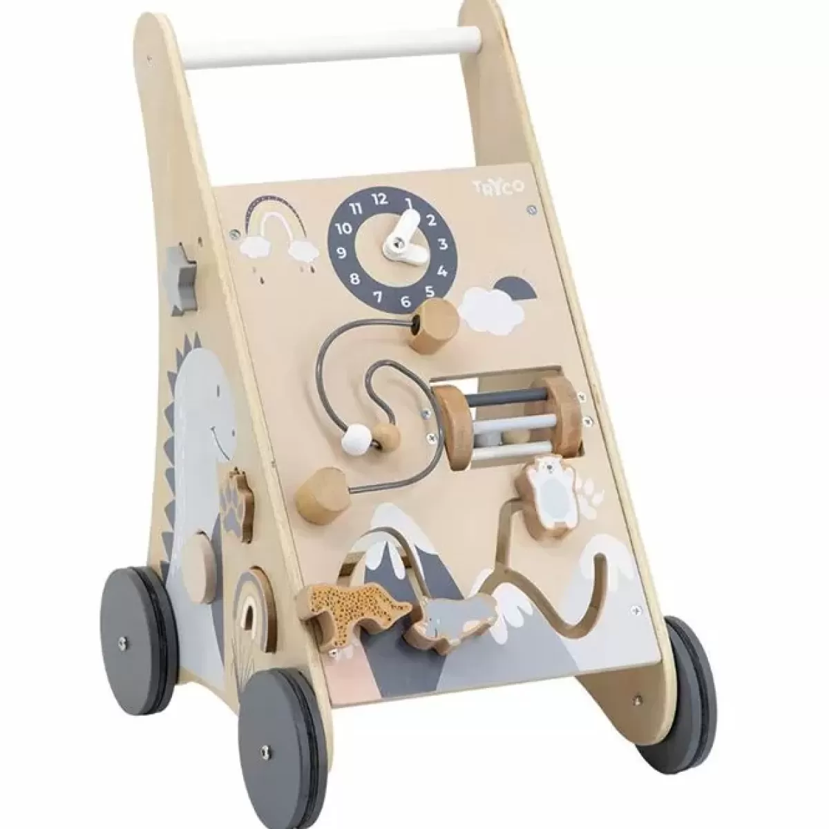 Houten Speelgoed-Tryco Wood Activiteiten Loopwagen