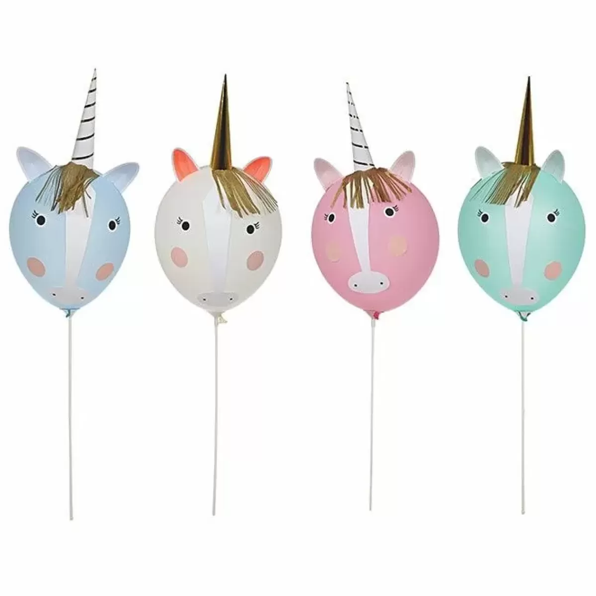 Tekenen En Knutselen-Meri Meri Unicorn Ballonnenset (8St)