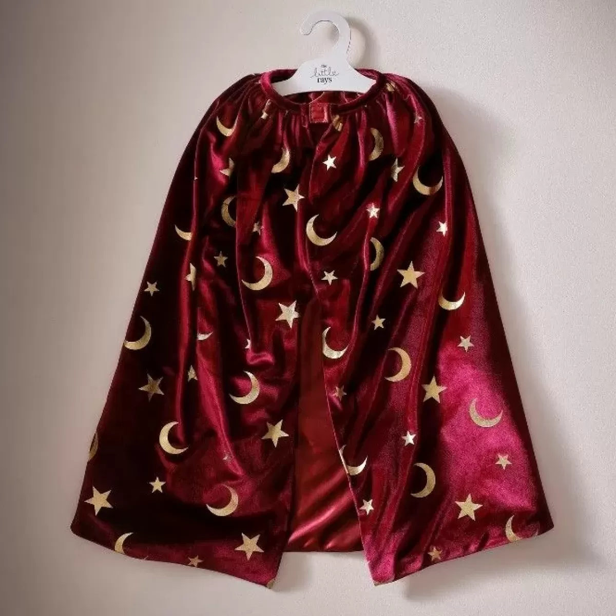 Verkleedkleding Jongens-Ginger Ray Verkleedcape Goochelaar Velvet Rood