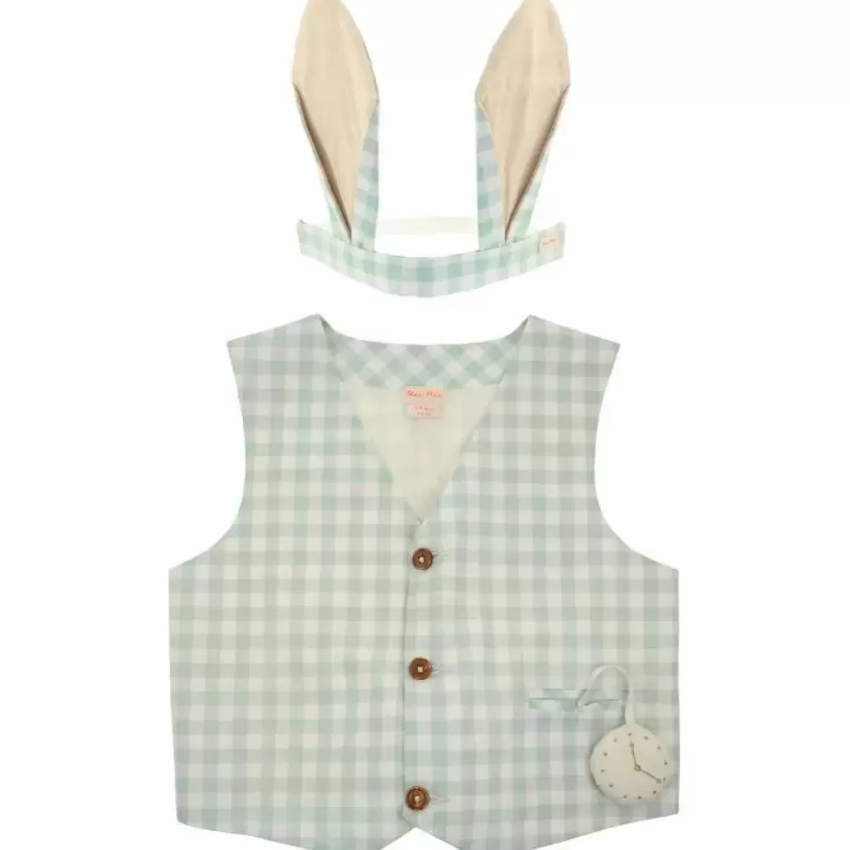 Verkleedkleding Jongens-Meri Meri Verkleedset Gingham Bunny