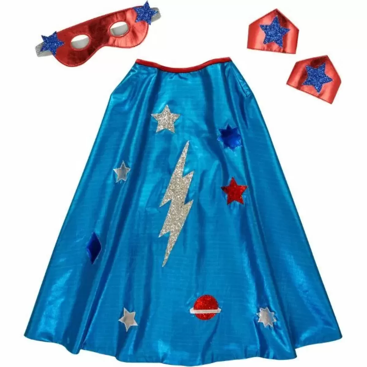 Verkleedkleding Jongens-Meri Meri Verkleedset Super Hero Blauw