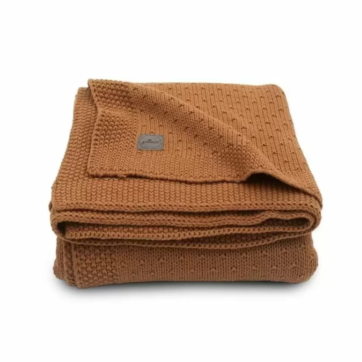 Dekentjes-Jollein Wiegdeken Bliss Knit Caramel