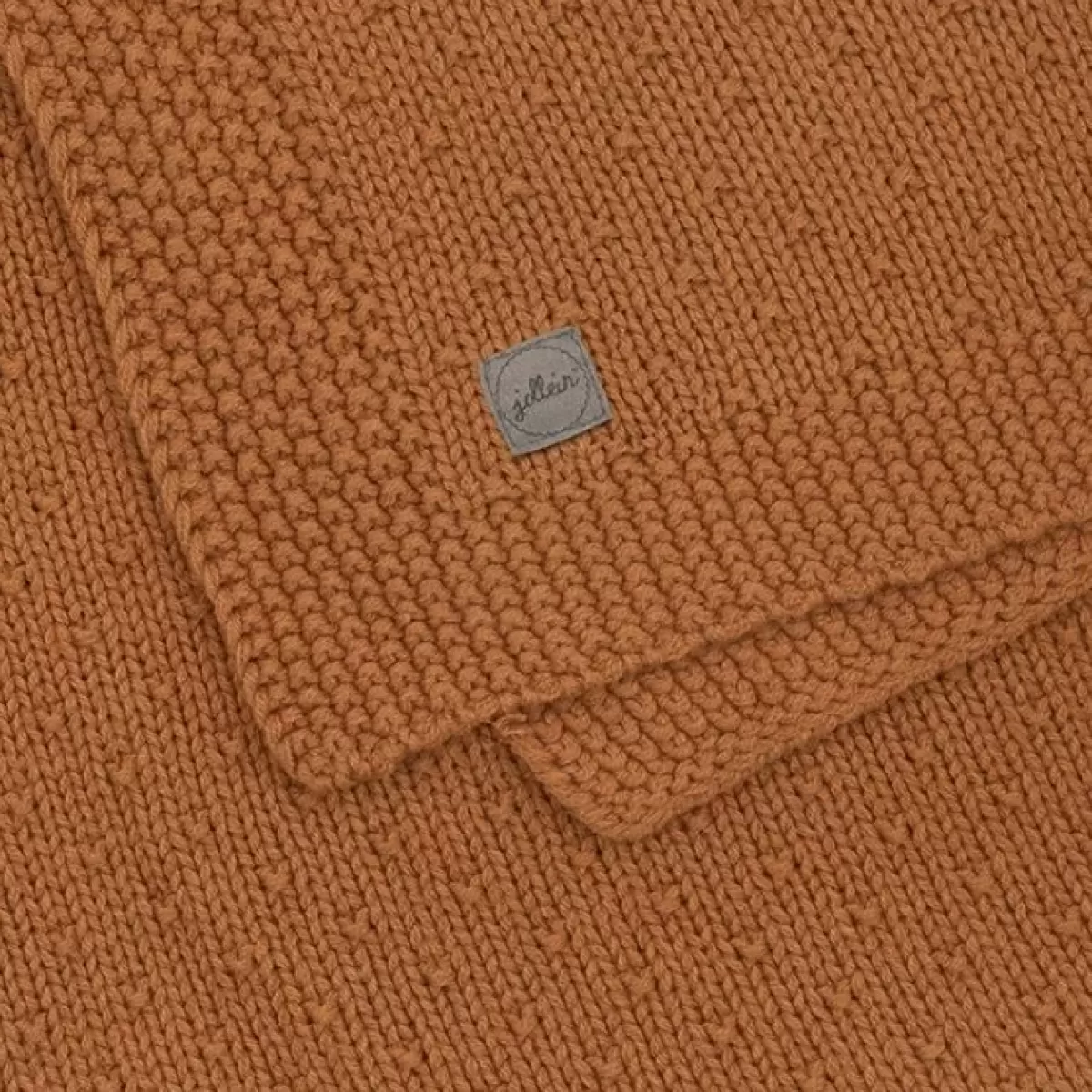 Dekentjes-Jollein Wiegdeken Bliss Knit Caramel