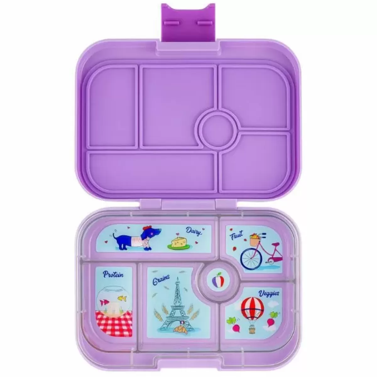 Broodtrommels-Yumbox Lunchbox Bento Lulu Purple/Paris 6 Vakken