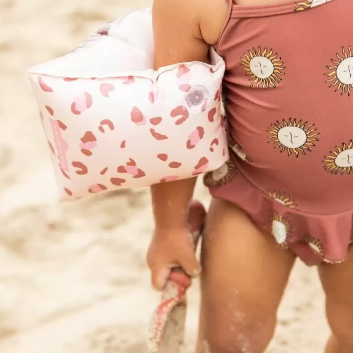 Babyspeelgoed-Swim Essentials Zwembandjes Panter Old Pink (0-2 Jaar)